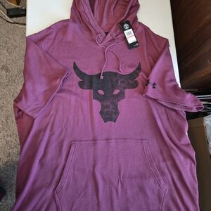 Under Armour Men's Maroon Short Sleeve Hoodie